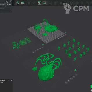 Описание картинки Arachnarok Spider with Flinger от MrMetalHorror по цене 4 500руб | Свободный Рынок Миниатюр - СРМ
