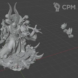 Описание картинки Ahriman от MrMetalHorror по цене 400руб | Свободный Рынок Миниатюр - СРМ