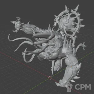 Описание картинки Mutalith Vortex Beast от MrMetalHorror по цене 1 100руб | Свободный Рынок Миниатюр - СРМ