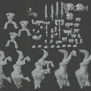 Описание картинки Thunderwolf Cavalry - Скан от MrMetalHorror по цене 900руб | Свободный Рынок Миниатюр - СРМ