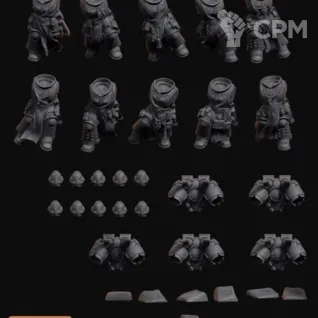 Описание картинки Blood Angels Assault Intercessors with Jump Packs от MrMetalHorror по цене 1 000руб | Свободный Рынок Миниатюр - СРМ