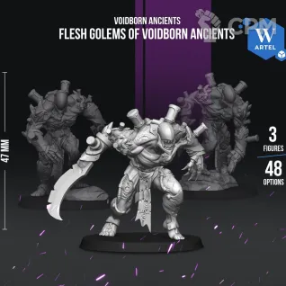 Описание картинки Flesh Golems of Voidborn Ancients от WebWay 3D по цене 680руб | Свободный Рынок Миниатюр - СРМ