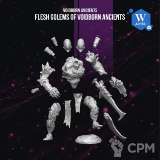 Описание картинки Flesh Golems of Voidborn Ancients от WebWay 3D по цене 680руб | Свободный Рынок Миниатюр - СРМ