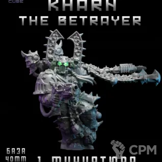 Описание картинки Kharn The Betrayer от DREAMCUBE по цене 300руб | Свободный Рынок Миниатюр - СРМ