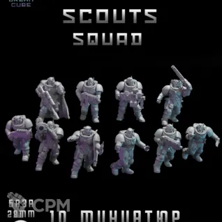 Описание картинки Scout Squad от DREAMCUBE по цене 700руб | Свободный Рынок Миниатюр - СРМ