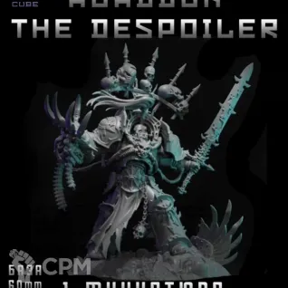 Описание картинки Abaddon The Despoiler от DREAMCUBE по цене 450руб | Свободный Рынок Миниатюр - СРМ