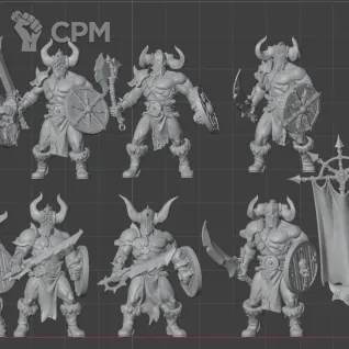 Описание картинки Darkoath Marauders от MrMetalHorror по цене 1 000руб | Свободный Рынок Миниатюр - СРМ