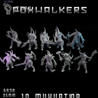 Описание картинки Poxwalkers от DREAMCUBE по цене 560руб | Свободный Рынок Миниатюр - СРМ
