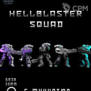 Описание картинки Hellblaster Squad от DREAMCUBE по цене 600руб | Свободный Рынок Миниатюр - СРМ