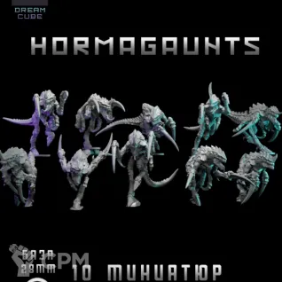 Описание картинки Hormagaunts от DREAMCUBE по цене 680руб | Свободный Рынок Миниатюр - СРМ