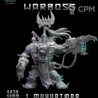Описание картинки Warboss от DREAMCUBE по цене 370руб | Свободный Рынок Миниатюр - СРМ