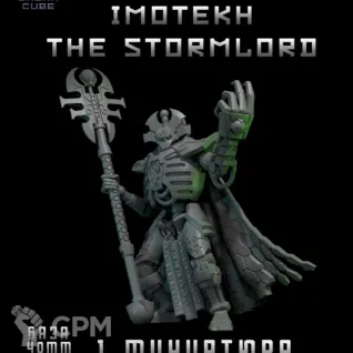 Описание картинки Imotekh the stormlord от DREAMCUBE по цене 300руб | Свободный Рынок Миниатюр - СРМ