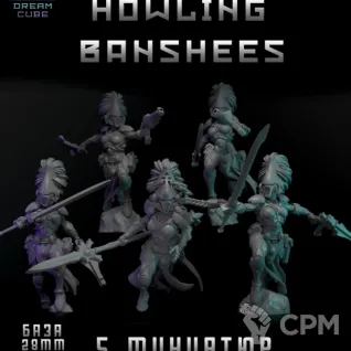 Описание картинки Howling Banshees от DREAMCUBE по цене 500руб | Свободный Рынок Миниатюр - СРМ