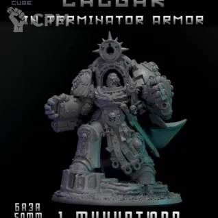 Описание картинки Calgar in Armour of Antilochus от DREAMCUBE по цене 550руб | Свободный Рынок Миниатюр - СРМ