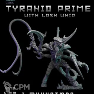 Описание картинки Tyranid Prime With Lash Whip от DREAMCUBE по цене 360руб | Свободный Рынок Миниатюр - СРМ