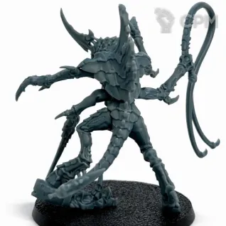 Описание картинки Tyranid Prime With Lash Whip от DREAMCUBE по цене 360руб | Свободный Рынок Миниатюр - СРМ
