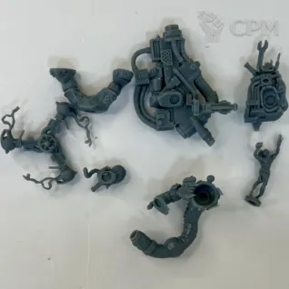 Описание картинки Big Mek With Shokk Attack Gun от DREAMCUBE по цене 400руб | Свободный Рынок Миниатюр - СРМ