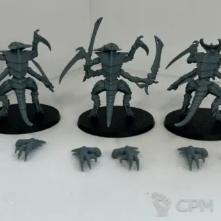 Описание картинки Tyranid Warriors With Melee Bio-weapons от DREAMCUBE по цене 630руб | Свободный Рынок Миниатюр - СРМ