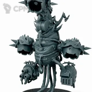 Описание картинки Foetid Bloat-drone with Heavy Blight Launcher от DREAMCUBE по цене 700руб | Свободный Рынок Миниатюр - СРМ