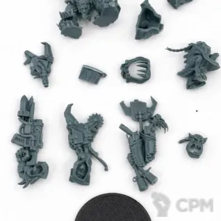Описание картинки Warboss with Attack Squig от DREAMCUBE по цене 400руб | Свободный Рынок Миниатюр - СРМ