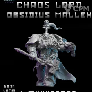 Описание картинки Chaos Lord Obsidius Mallex от DREAMCUBE по цене 300руб | Свободный Рынок Миниатюр - СРМ