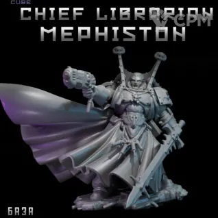 Описание картинки Chief Librarian Mephiston от DREAMCUBE по цене 350руб | Свободный Рынок Миниатюр - СРМ