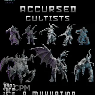 Описание картинки Accursed Cultists от DREAMCUBE по цене 700руб | Свободный Рынок Миниатюр - СРМ