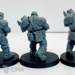 Описание картинки Ogryn Squad от DREAMCUBE по цене 520руб | Свободный Рынок Миниатюр - СРМ