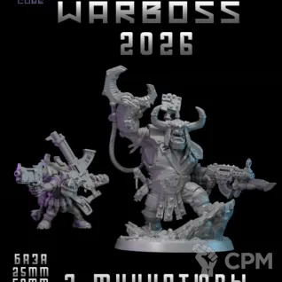 Описание картинки Warboss от DREAMCUBE по цене 600руб | Свободный Рынок Миниатюр - СРМ