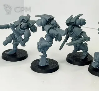 Описание картинки Assault Intercessors With Jump Packs от DREAMCUBE по цене 650руб | Свободный Рынок Миниатюр - СРМ