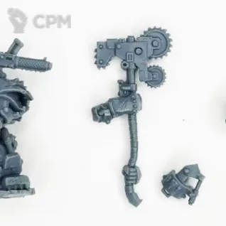 Описание картинки Warboss in mega armor от DREAMCUBE по цене 470руб | Свободный Рынок Миниатюр - СРМ