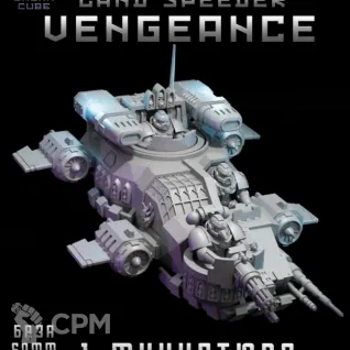 Описание картинки Land Speeder Vengeance от DREAMCUBE по цене 1 400руб | Свободный Рынок Миниатюр - СРМ