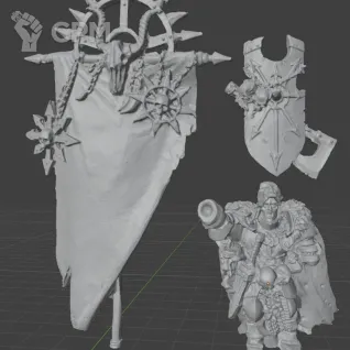Описание картинки Standard bearer kordel - Скан от MrMetalHorror по цене 450руб | Свободный Рынок Миниатюр - СРМ