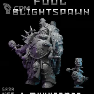 Описание картинки Foul Blightspawn от DREAMCUBE по цене 330руб | Свободный Рынок Миниатюр - СРМ