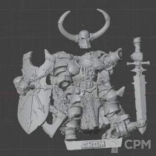 Описание картинки Chaos Lord Crom - Скан от MrMetalHorror по цене 350руб | Свободный Рынок Миниатюр - СРМ
