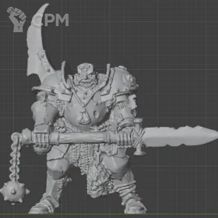 Описание картинки Chaos Lord of Nurgle - Скан от MrMetalHorror по цене 350руб | Свободный Рынок Миниатюр - СРМ