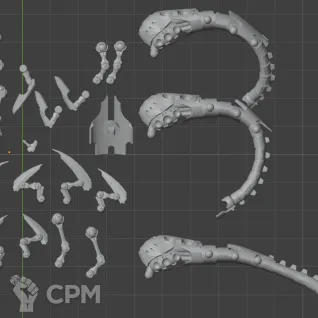 Описание картинки Canoptek Acanthrites от MrMetalHorror по цене 170руб | Свободный Рынок Миниатюр - СРМ