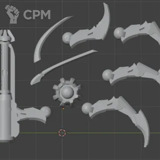 Описание картинки Canoptek Tomb Sentinel - 12 сигментов от MrMetalHorror по цене 1 200руб | Свободный Рынок Миниатюр - СРМ