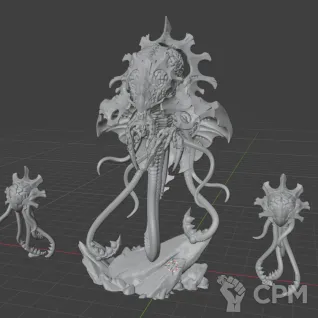 Описание картинки Neurotyrant от MrMetalHorror по цене 600руб | Свободный Рынок Миниатюр - СРМ