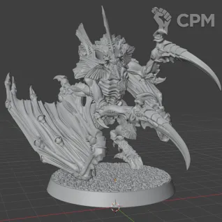 Описание картинки Winged Tyranid Prime от MrMetalHorror по цене 350руб | Свободный Рынок Миниатюр - СРМ