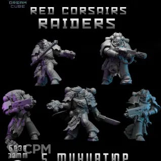 Описание картинки Red Corsairs Raiders от DREAMCUBE по цене 600руб | Свободный Рынок Миниатюр - СРМ