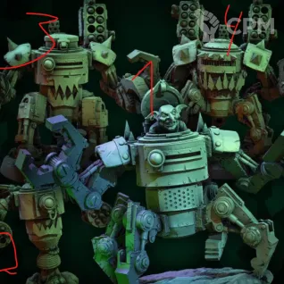 Описание картинки Killa kans - 3 Штуки от MrMetalHorror по цене 1 680руб | Свободный Рынок Миниатюр - СРМ