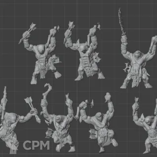 Описание картинки 10 Savage Orcs - Скан от MrMetalHorror по цене 1 200руб | Свободный Рынок Миниатюр - СРМ