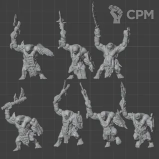 Описание картинки 10 Savage Orcs - Скан от MrMetalHorror по цене 1 200руб | Свободный Рынок Миниатюр - СРМ
