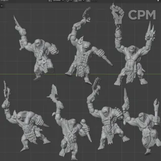 Описание картинки 10 Savage Orcs - Скан от MrMetalHorror по цене 1 200руб | Свободный Рынок Миниатюр - СРМ