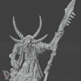 Описание картинки Darkest Messenger / Great Bray-Shaman / Beastman Shaman - Скан от MrMetalHorror по цене 300руб | Свободный Рынок Миниатюр - СРМ