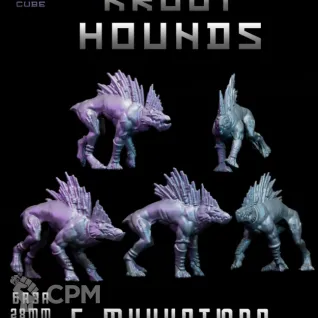 Описание картинки Kroot hounds от DREAMCUBE по цене 350руб | Свободный Рынок Миниатюр - СРМ