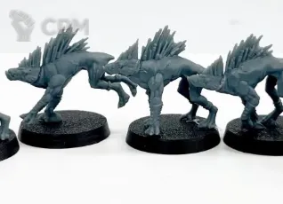 Описание картинки Kroot hounds от DREAMCUBE по цене 350руб | Свободный Рынок Миниатюр - СРМ