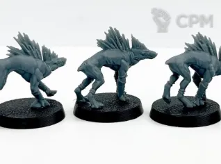 Описание картинки Kroot hounds от DREAMCUBE по цене 350руб | Свободный Рынок Миниатюр - СРМ