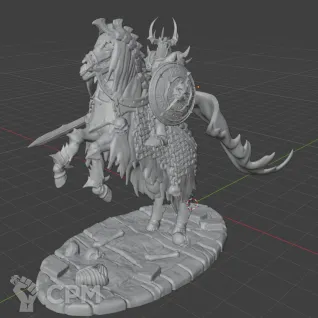 Описание картинки Chaos Lord on Daemonic Mount от MrMetalHorror по цене 700руб | Свободный Рынок Миниатюр - СРМ